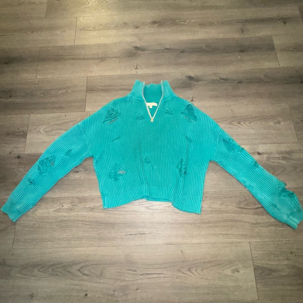 Gilded intent Distressed Women's Sweater